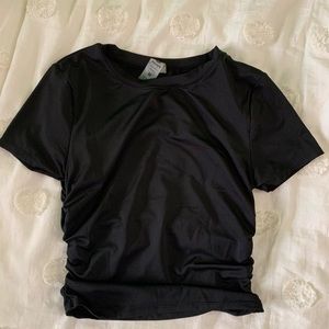 ❌SOLD❌Ruched Side Crop Top